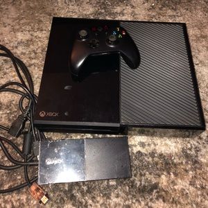 Xbox one console with controller and hdmi cords